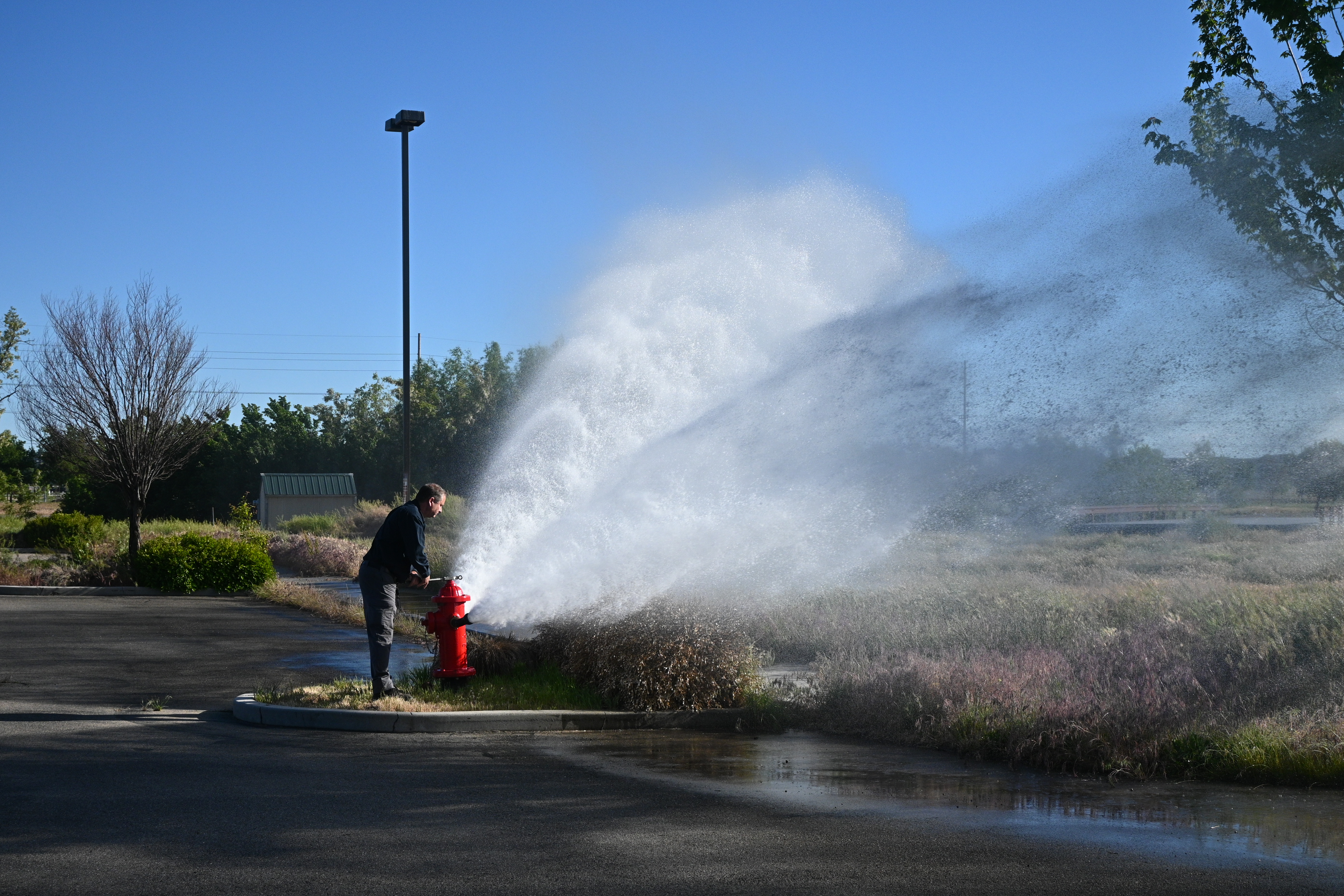 Fire hydrant demonstration